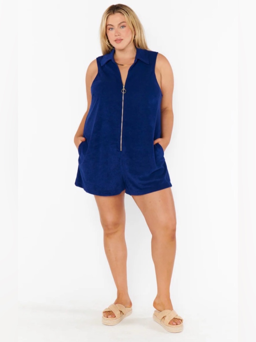 Show me your Mumu Reno Romper 2XL Velour Zip Up‎